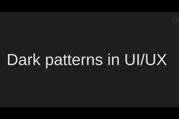 Dark patterns in UI/UX