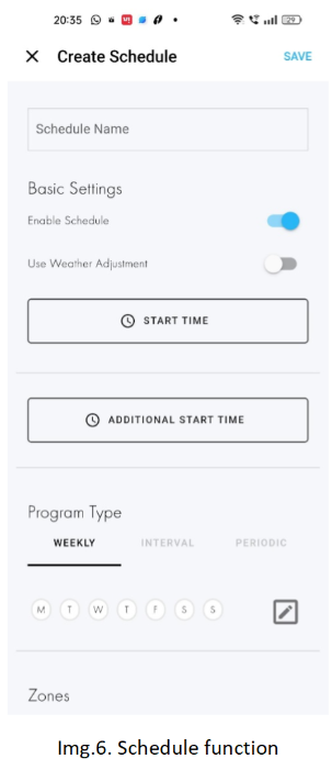 Create a Schedule